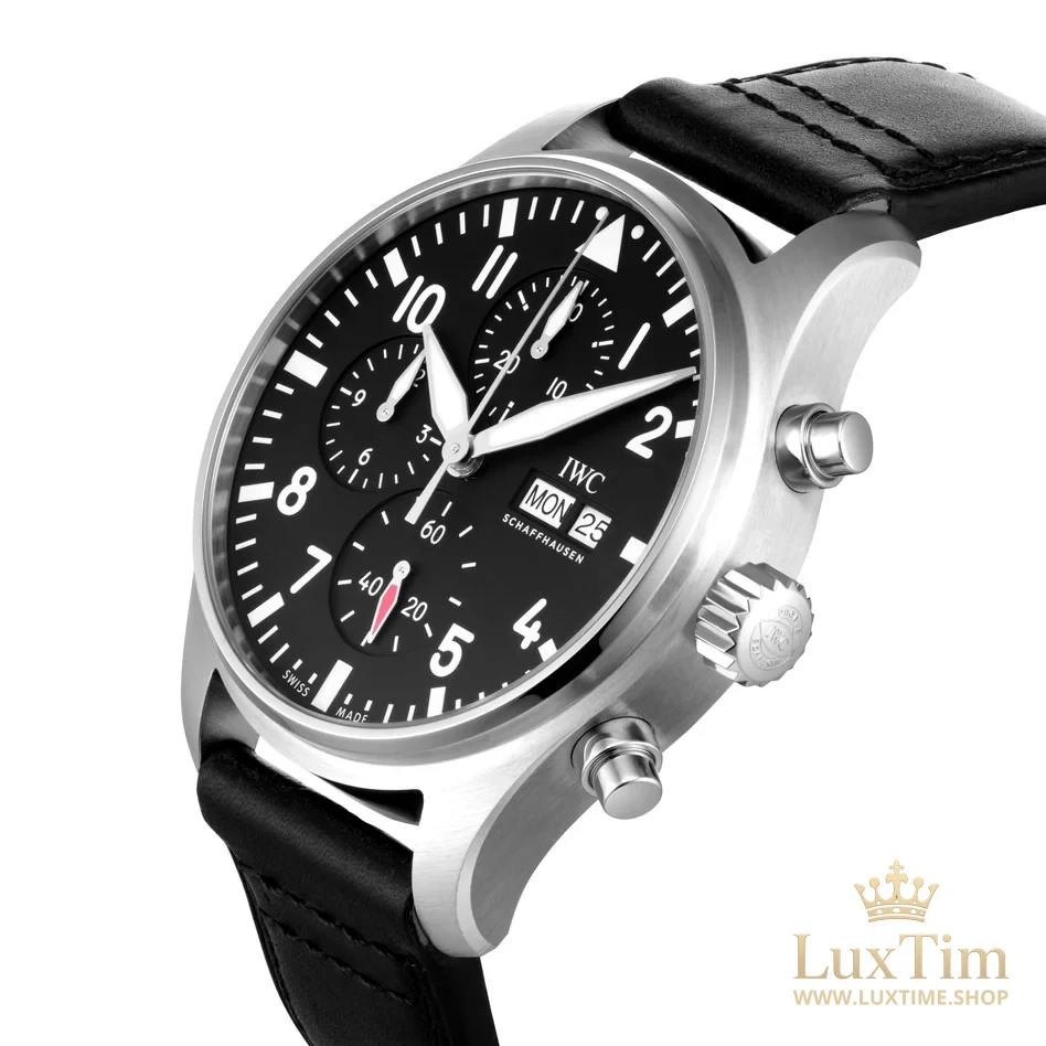 Iwc Pilot’s Watch Chronographe Montre Automatique 43 mm IW377709 Cadran Noir
