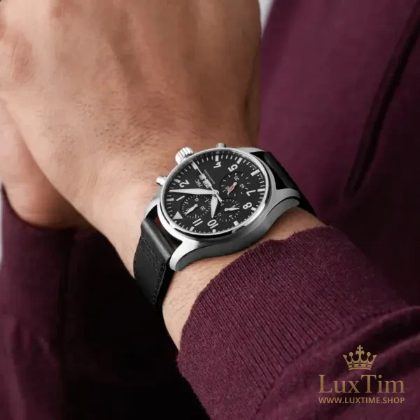 Iwc Pilot’s Watch Chronographe Montre Automatique 43 mm IW377709 Cadran Noir – vue 3