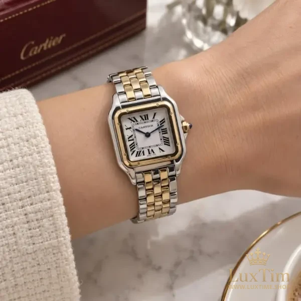 Cartier Santos Montre Quartz 27 mm W2PN0007 Bicolore – vue 2