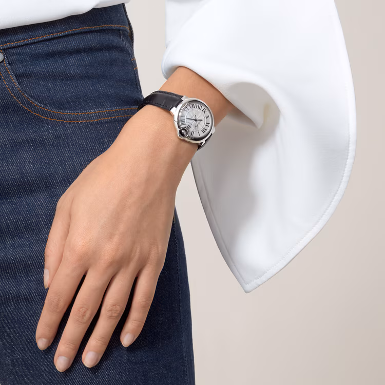 Cartier Ballon Bleu de Cartier Montre Automatique 33 mm WSBB0030 Cadran Argenté