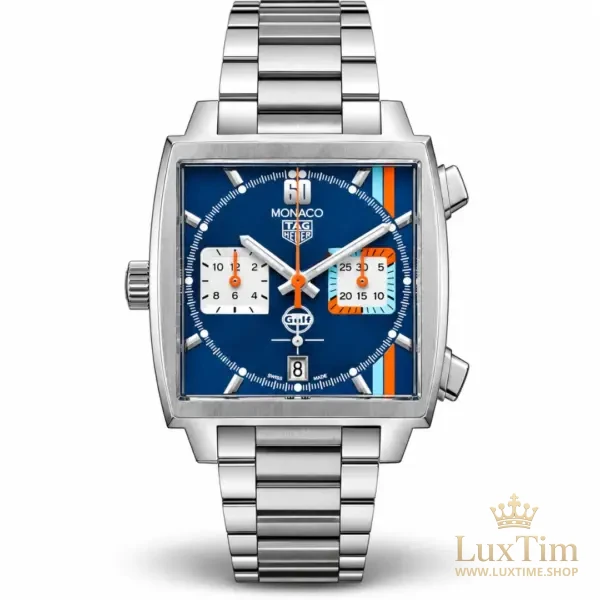 TAG Heuer Monaco Gulf Montre Automatique Cadran Bleu – vue 1