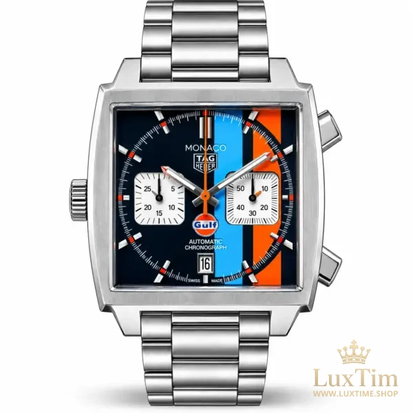 TAG Heuer Monaco Gulf Montre Automatique 39 mm CAW211R Cadran Bleu – vue 1