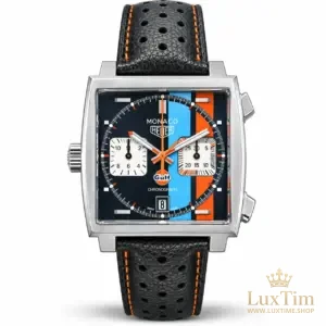 TAG Heuer Monaco Gulf Montre Automatique 39 mm CAW211R Cadran Noir