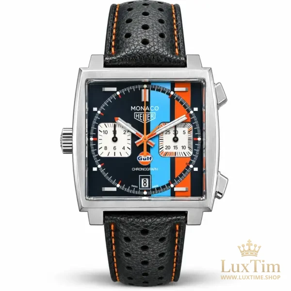 TAG Heuer Monaco Gulf Montre Automatique 39 mm CAW211R Cadran Noir – vue 1