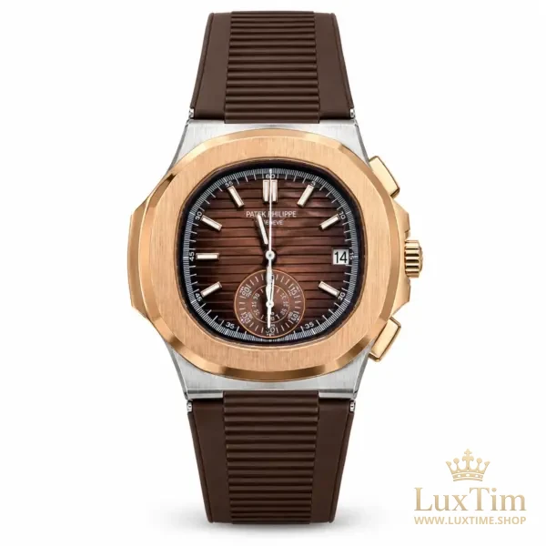 Patek Philippe Nautilus Chronographe Montre Cadran Brun – vue 1