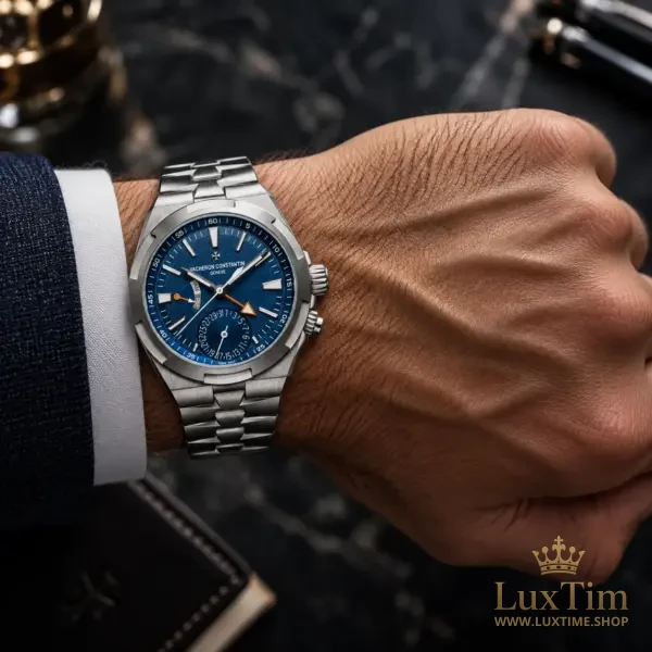 Vacheron Constantin Overseas Dual Time Montre Automatique 41 mm 7930V Cadran Bleu Bracelet Satin – vue 2