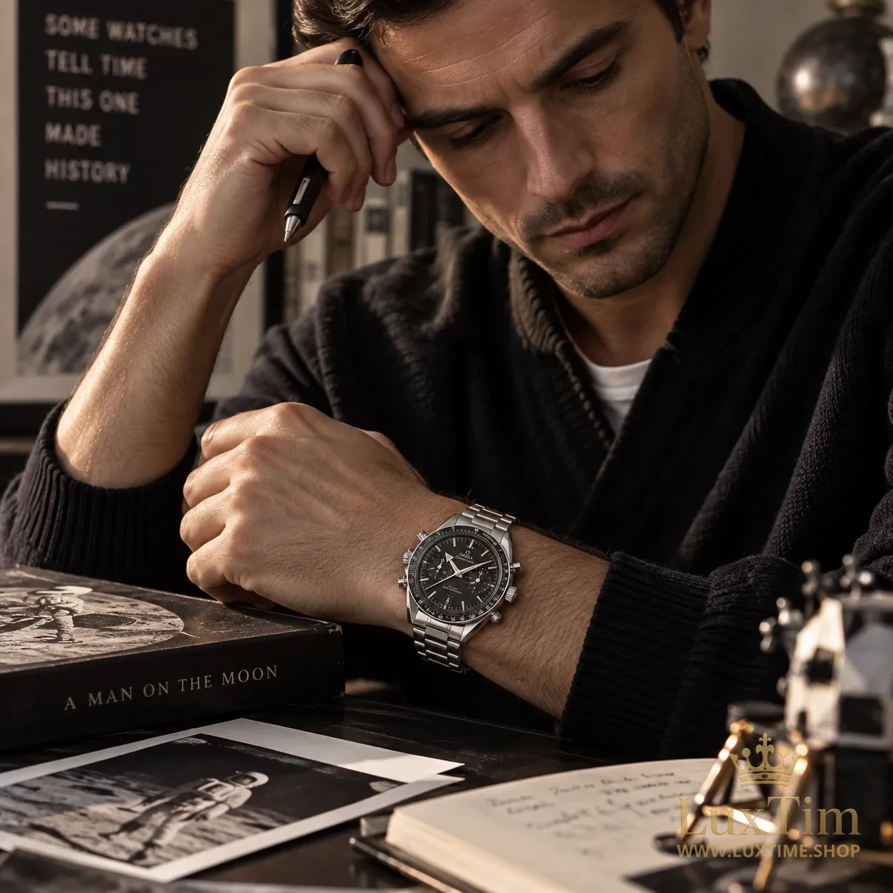 Omega Speedmaster Montre à remontage manuel 40.5 mm 332.10.41 Cadran Noir