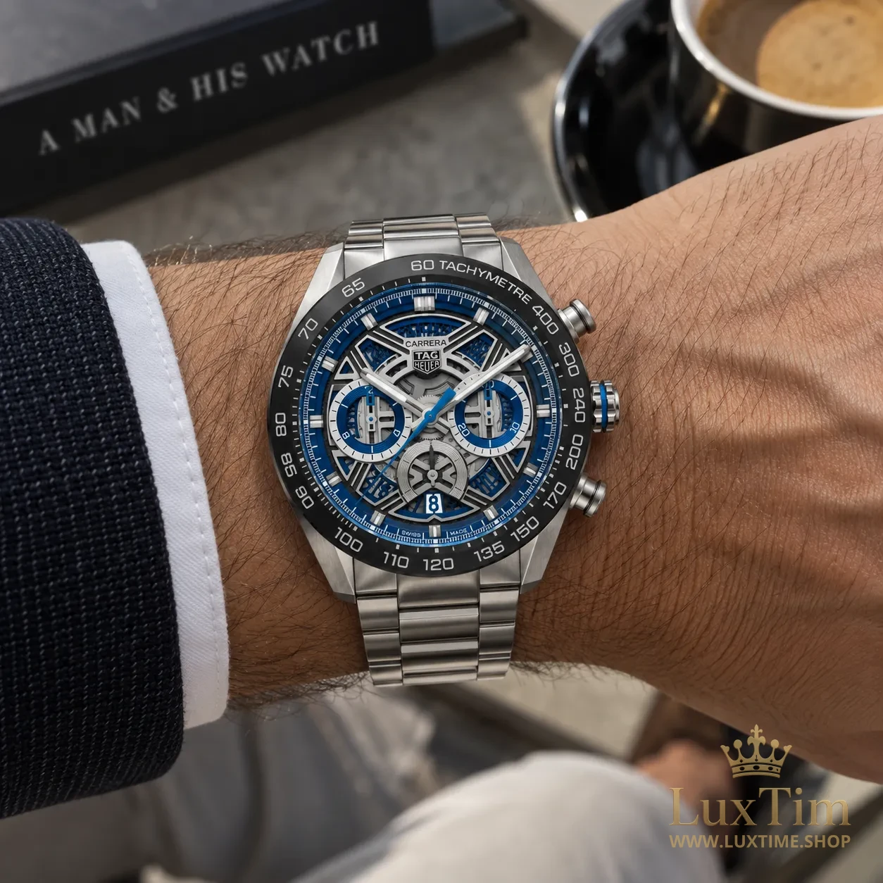 TAG Heuer Carrera Montre Automatique 44 mm CBU2081 Cadran Bleu