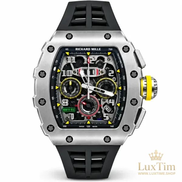 Richard Mille RM 011 Montre Automatique 44 × 49 mm RM11-03 Bracelet Caoutchouc Noir – vue 1