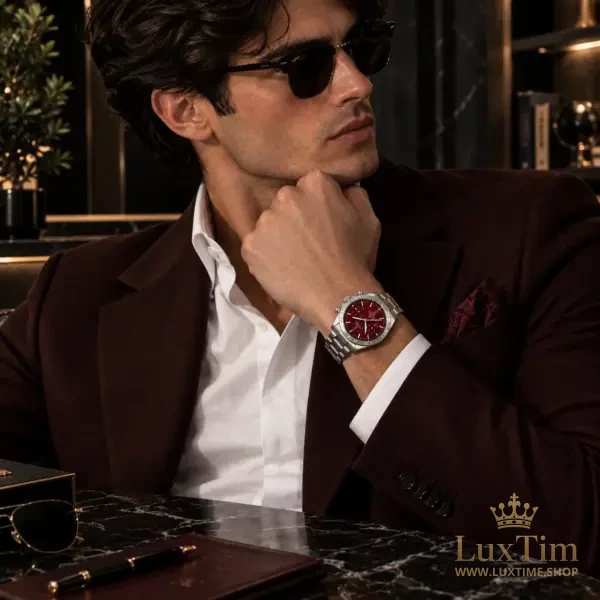 Omega Speedmaster Montre à remontage manuel 40.5 mm 332.10.41 Cadran Rouge – vue 2