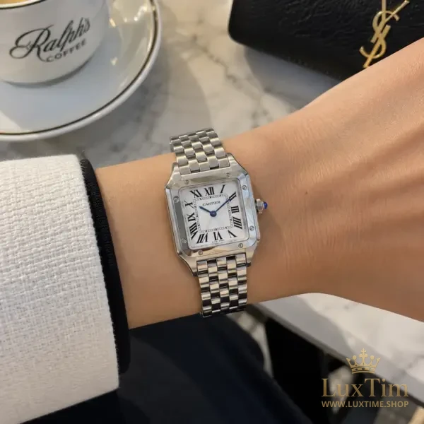 Cartier Santos Montre Quartz 27 × 37 mm WSPN0007 Acier – vue 2