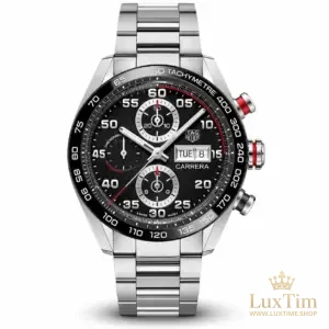 TAG Heuer Carrera Montre Automatique 44 mm CBN2A1AA Cadran Noir Bracelet Acier