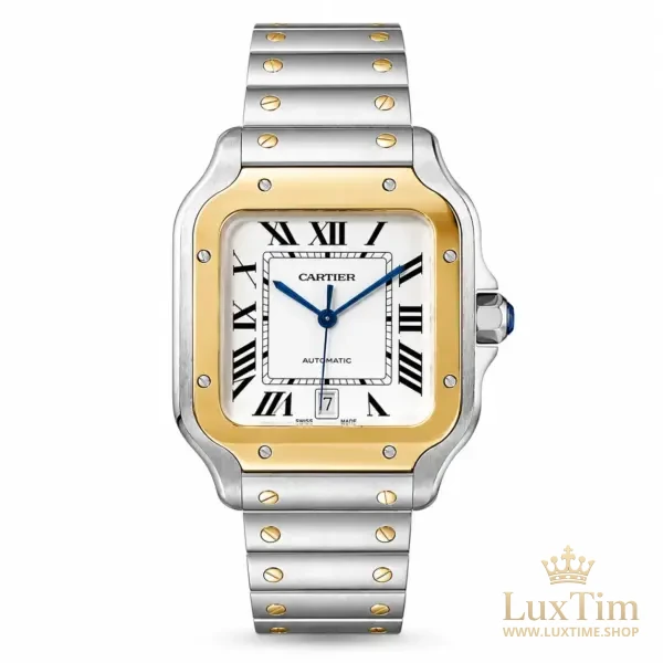 Cartier Santos Montre Automatique 36 mm W2SA0009 Cadran Argenté – vue 1