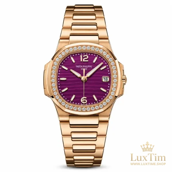 Patek Philippe Nautilus Montre Quartz 32 mm Cadran Violet – vue 1