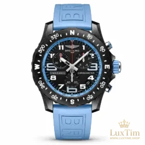 Breitling Endurance Pro Montre Quartz 44 mm X82310 Bracelet Caoutchouc Bleu