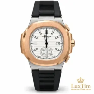 Patek Philippe Nautilus Montre Bicolore Cadran Blanc