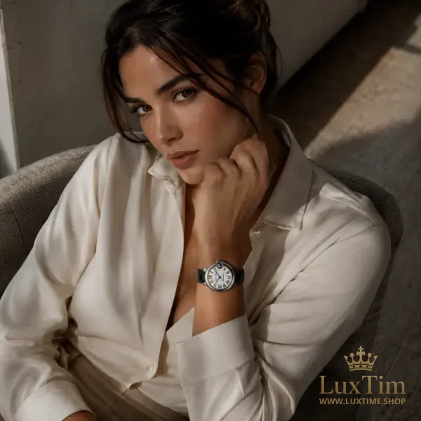 Cartier Ballon Bleu de Cartier Montre Automatique 33 mm WSBB0030 Cadran Argenté – vue 2