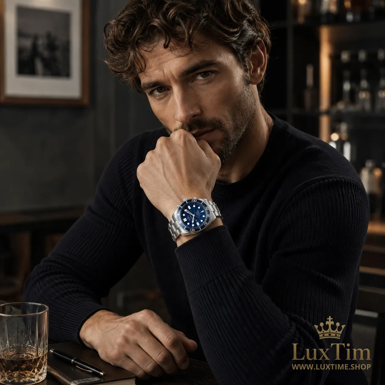 Omega Seamaster Diver Montre Automatique 42 mm 210.30.42 Cadran Bleu