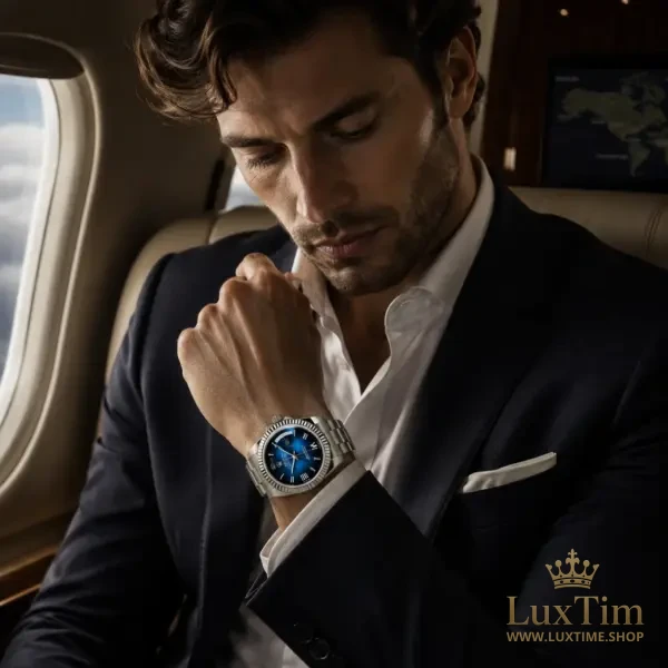 Rolex Day-Date Montre Automatique 40 mm 128239 Cadran Bleu – vue 2