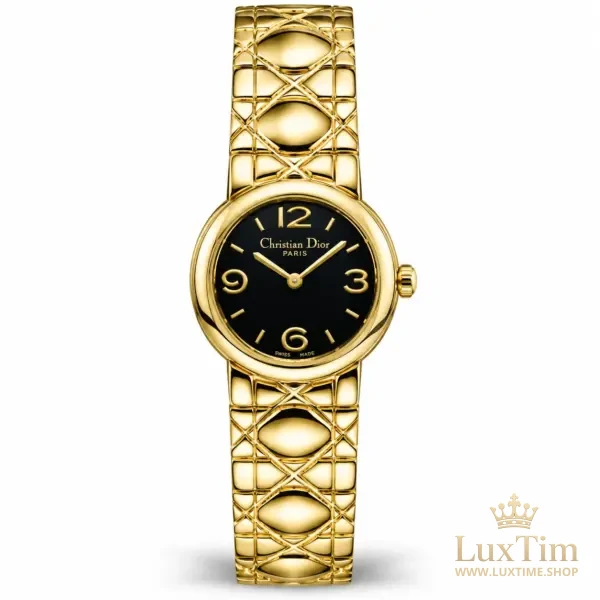 Dior Montre Cadran Noir Or jaune – vue 1