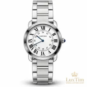 Cartier Ronde Solo Montre Quartz 36 mm W6701005 Cadran Blanc