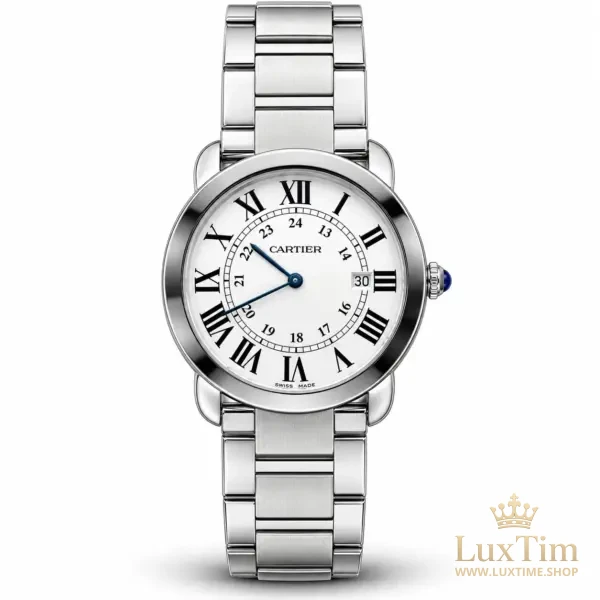 Cartier Ronde Solo Montre Quartz 36 mm W6701005 Cadran Blanc – vue 1