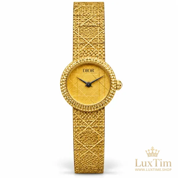 Dior Montre Cadran Doré Bracelet Or Jaune – vue 1