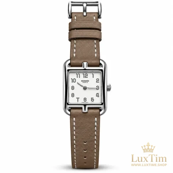 Hermès Cape Cod Montre Cadran Blanc Acier – vue 1