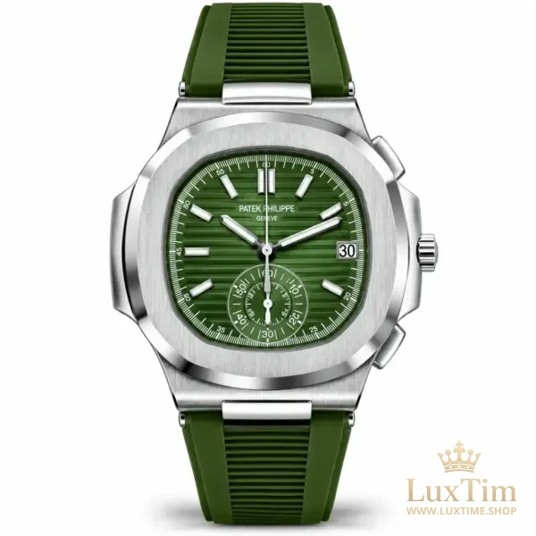 Patek Philippe Nautilus Chronographe Montre Cadran Vert – vue 1
