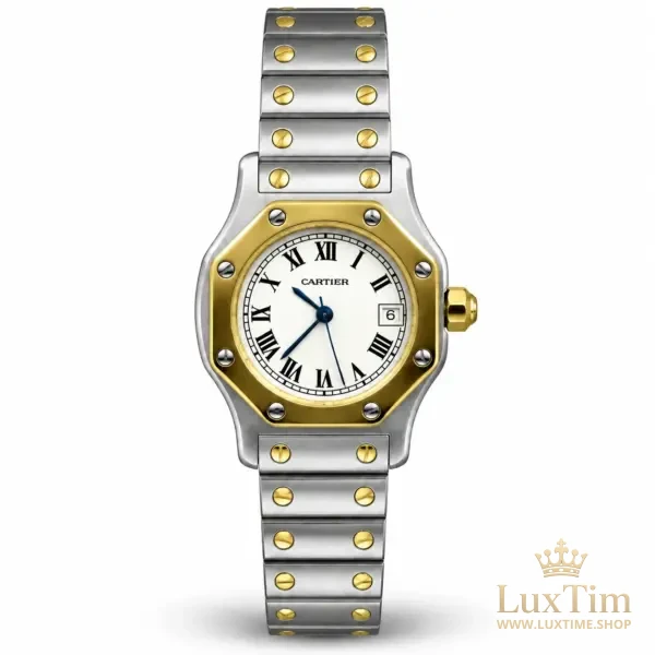 Cartier Santos Montre Automatique 30 mm 29662 Cadran Blanc – vue 1