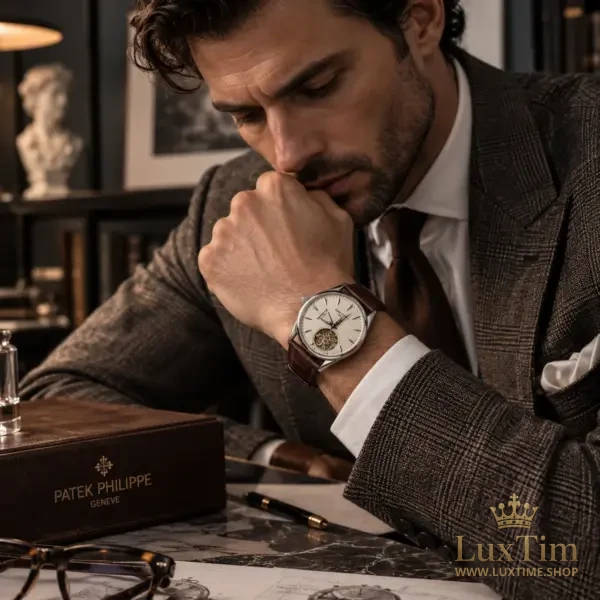 Patek Philippe Tourbillon Montre Cadran Ivoire – vue 2