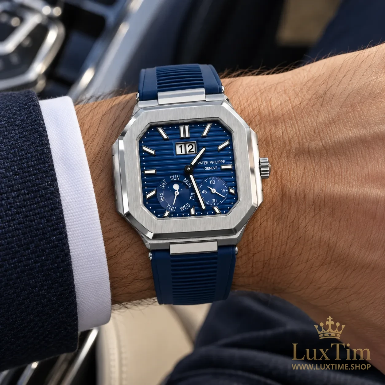 Patek Philippe Nautilus Chronographe Montre Automatique 45 mm 5840P-001 Cadran Bleu