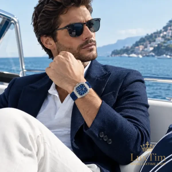 Patek Philippe Nautilus Chronographe Montre Automatique 45 mm 5840P-001 Cadran Bleu – vue 2