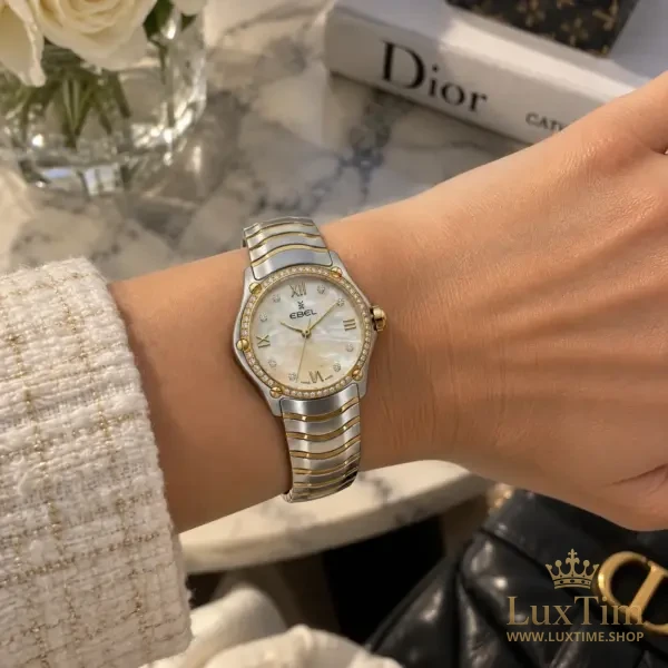 Ebel Classic Wave Montre Quartz 29 mm 1216390A Bicolore – vue 2