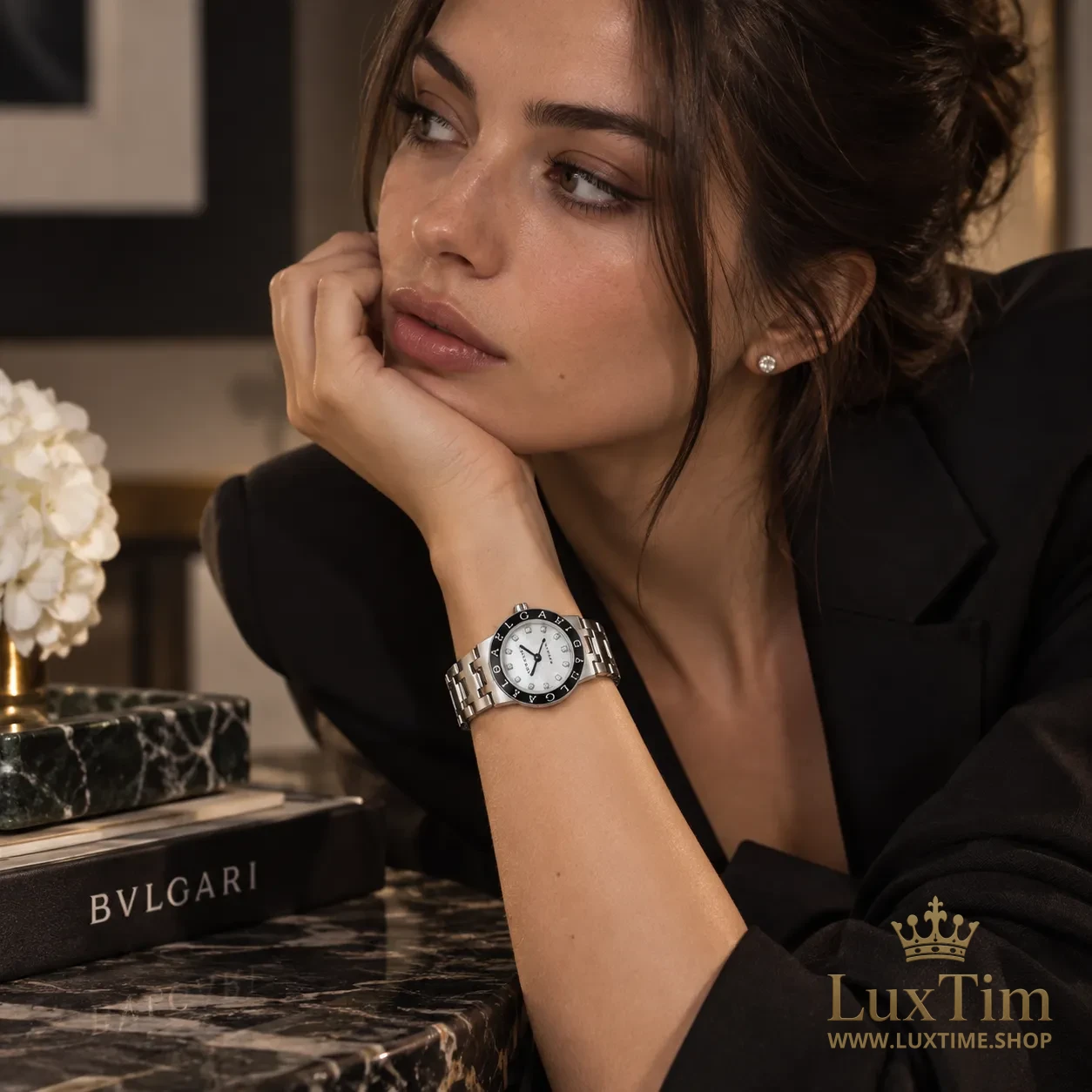 Bvlgari Bvlgari Montre Cadran Nacré Bracelet Acier