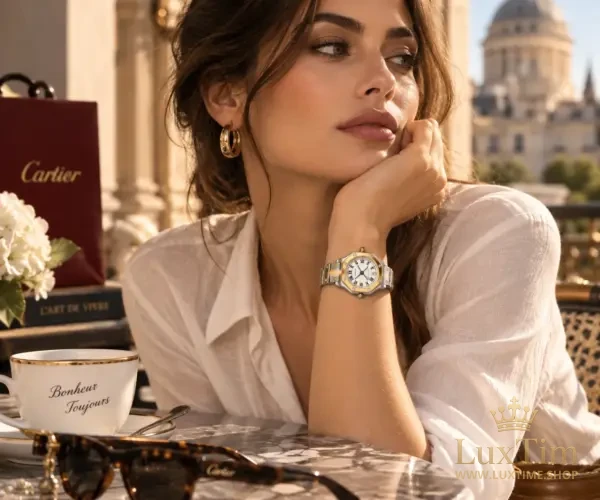 Cartier Santos Montre Automatique 29 mm Cadran Blanc – vue 2