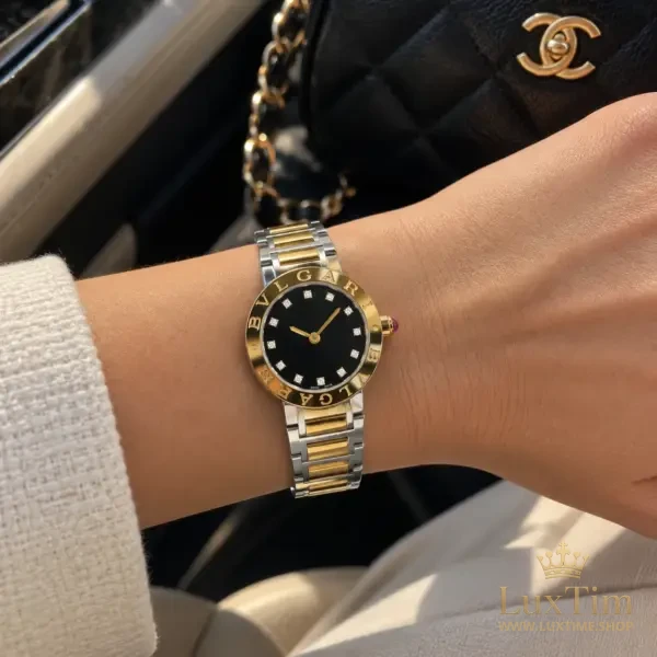 Bvlgari Bvlgari Montre Bicolore Cadran Noir – vue 2