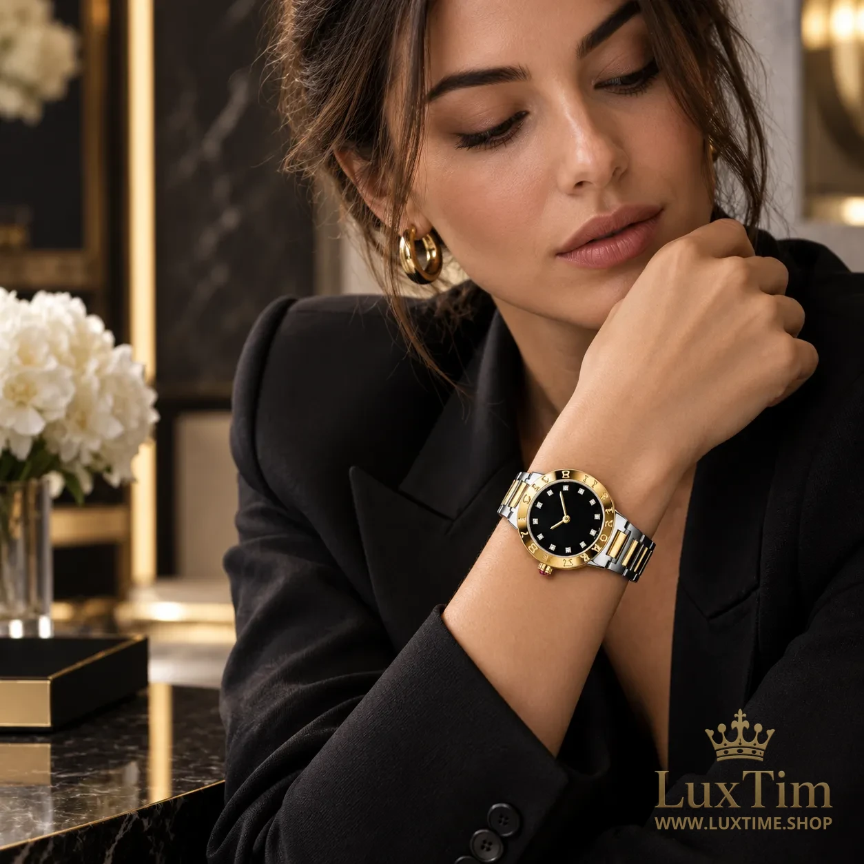 Bvlgari Bvlgari Montre Bicolore Cadran Noir