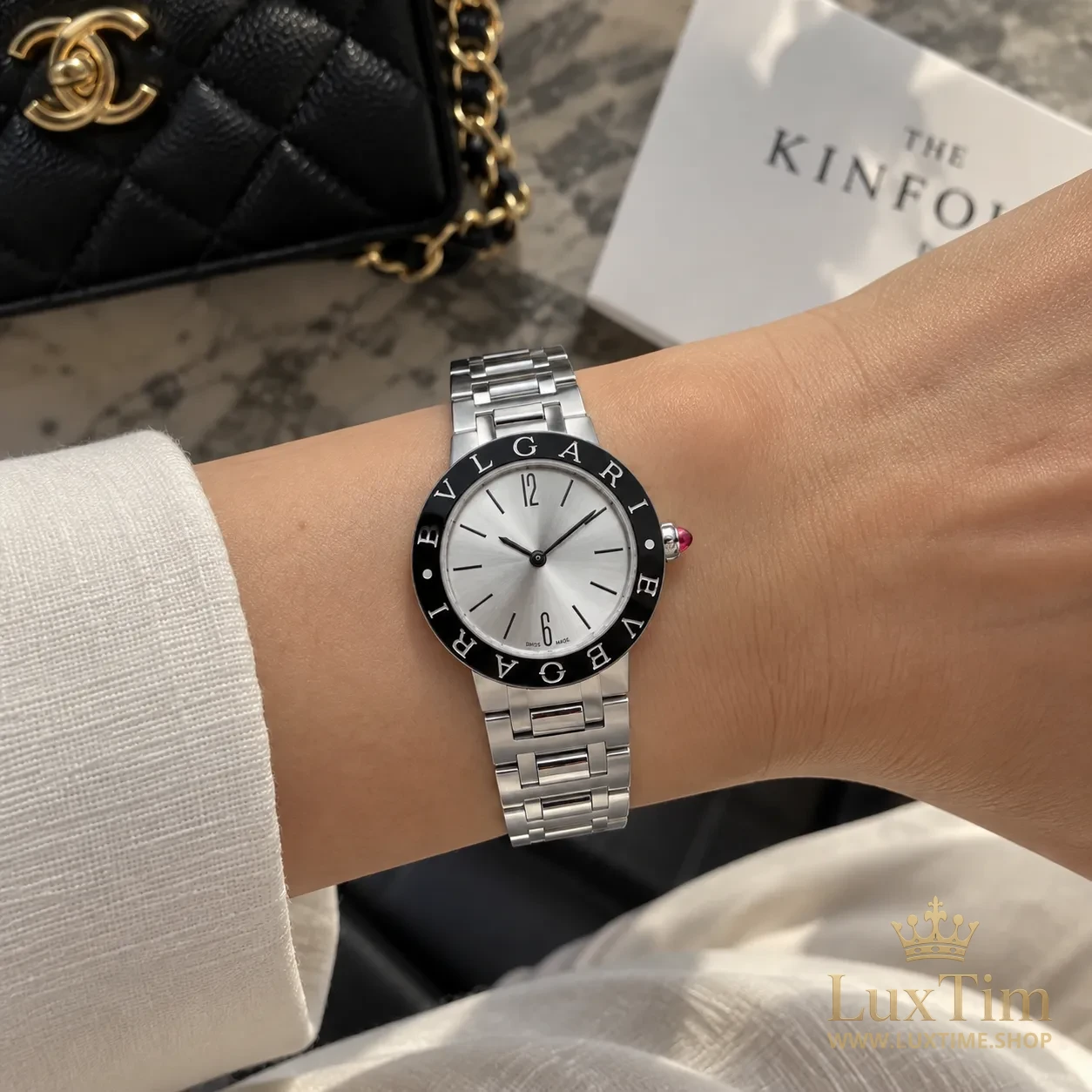 Bvlgari Bvlgari Montre Quartz 33 mm Cadran Argenté