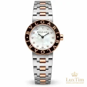 Bvlgari Bvlgari Montre Bicolore Acier / Or rose Sertie