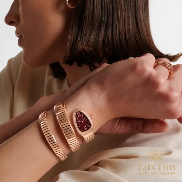 Bvlgari Serpenti Montre Quartz 35 mm Or rose – vue 2