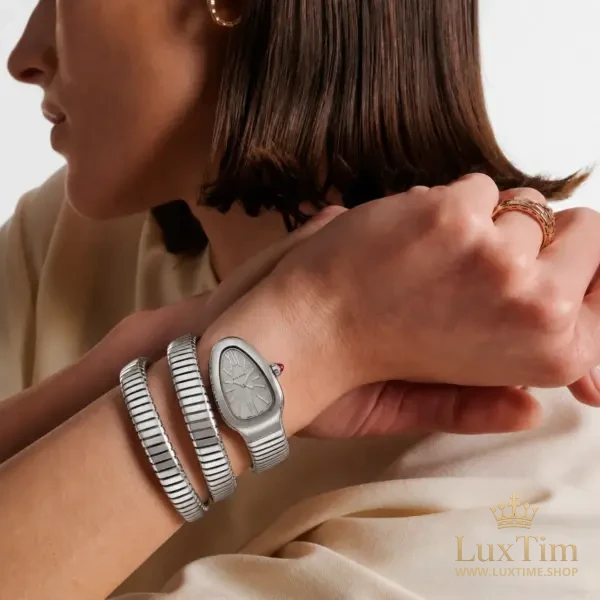 Bvlgari Serpenti Tubogas Montre Cadran Argenté – vue 2