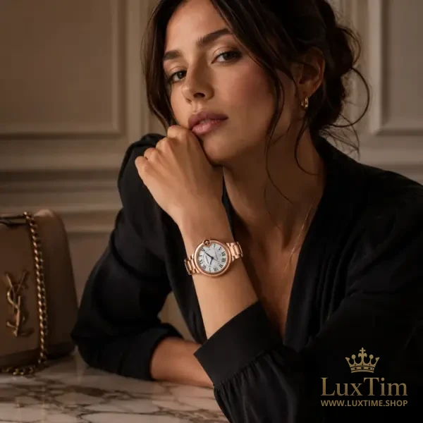 Cartier Ballon Bleu de Cartier Montre Automatique 33 × 35 mm Cadran Argenté – vue 2