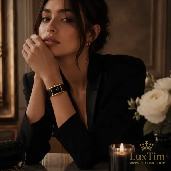 Cartier Tank Louis de Cartier Montre à remontage manuel 25 × 25.5 mm 4369 Cadran Noir – vue 2