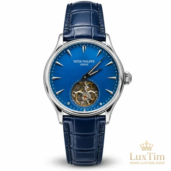 Patek Philippe Tourbillon Montre Cadran Bleu – vue 1