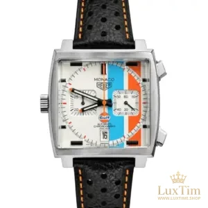 TAG Heuer Monaco Gulf Montre Automatique 39 mm CAW211R Cadran Noir
