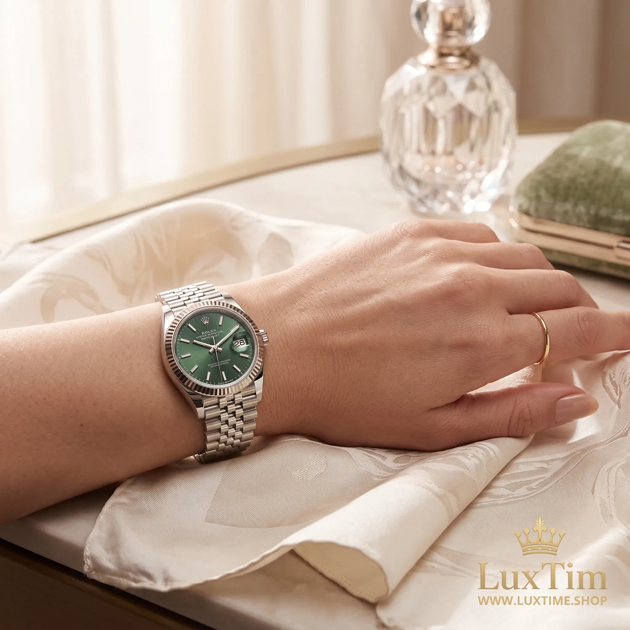 Rolex Datejust Montre Automatique 126334 Cadran Vert