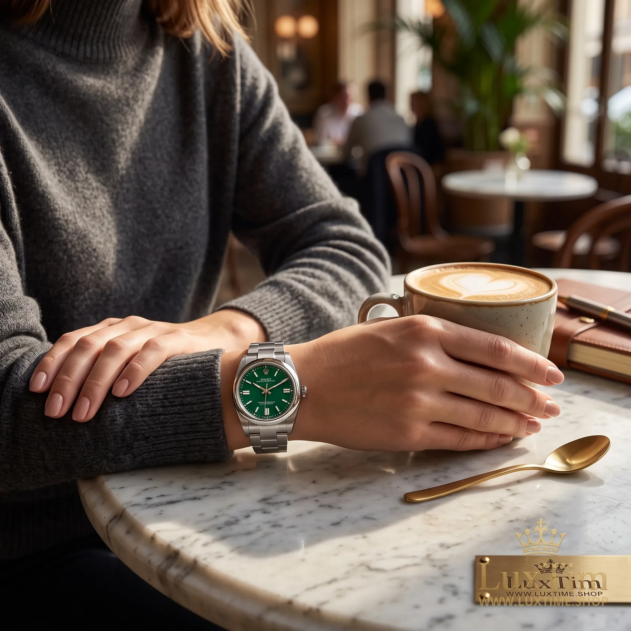 Rolex Oyster Perpetual Montre Automatique 41 mm 124300 Cadran Vert