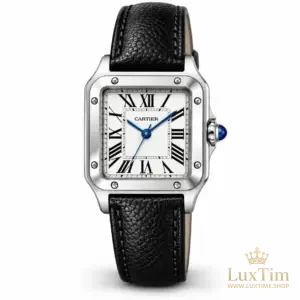 Cartier Santos-Dumont Montre Quartz 27 × 38 mm WSSA0023 Cadran Argenté