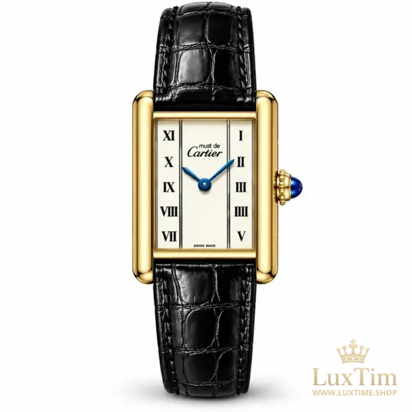 Cartier Tank Must de Cartier Montre Quartz 20.5 × 28 mm 5057001 Bracelet Cuir Noir